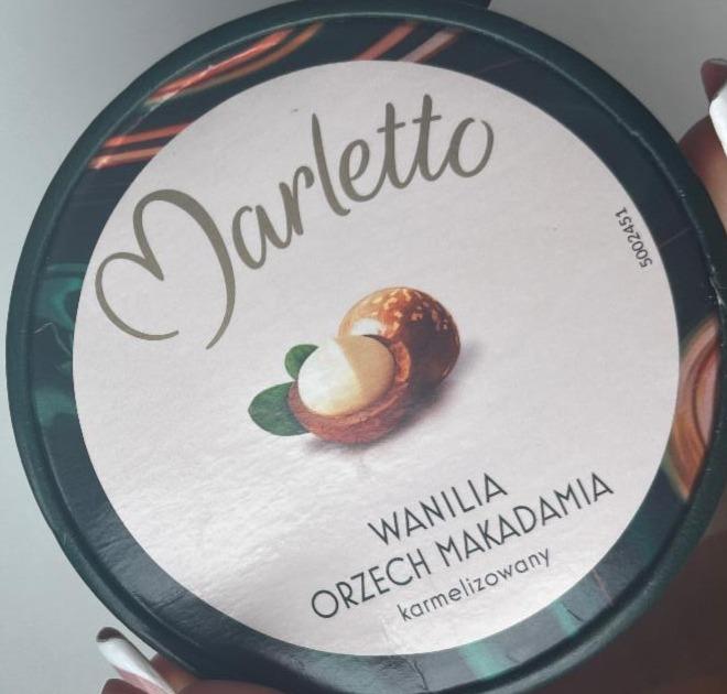Фото - Мороженое ванильное с орехом макадамия Marletto