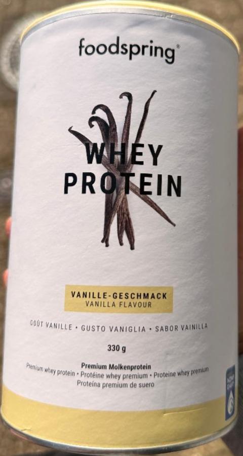 Фото - Меню Whey protein vanille Foodspring