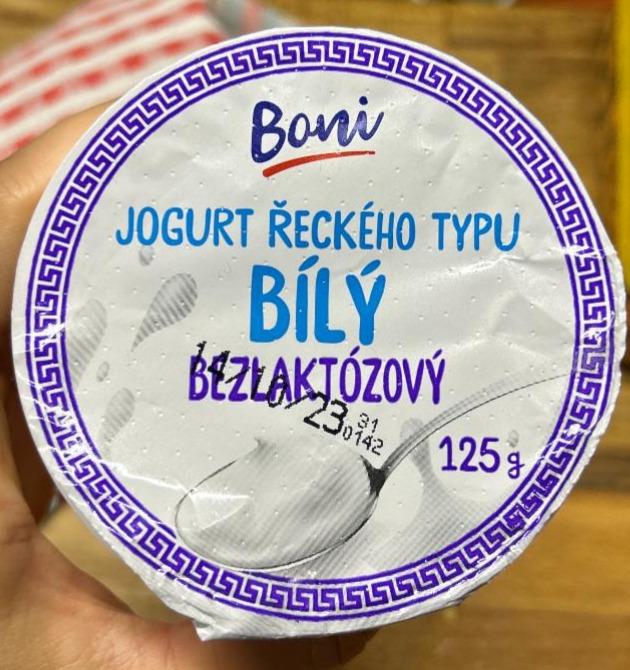 Фото - Йогурт греческий белый безлактозный Boni