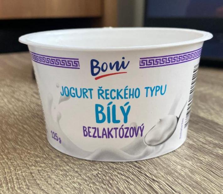 Фото - Йогурт греческий белый безлактозный Boni