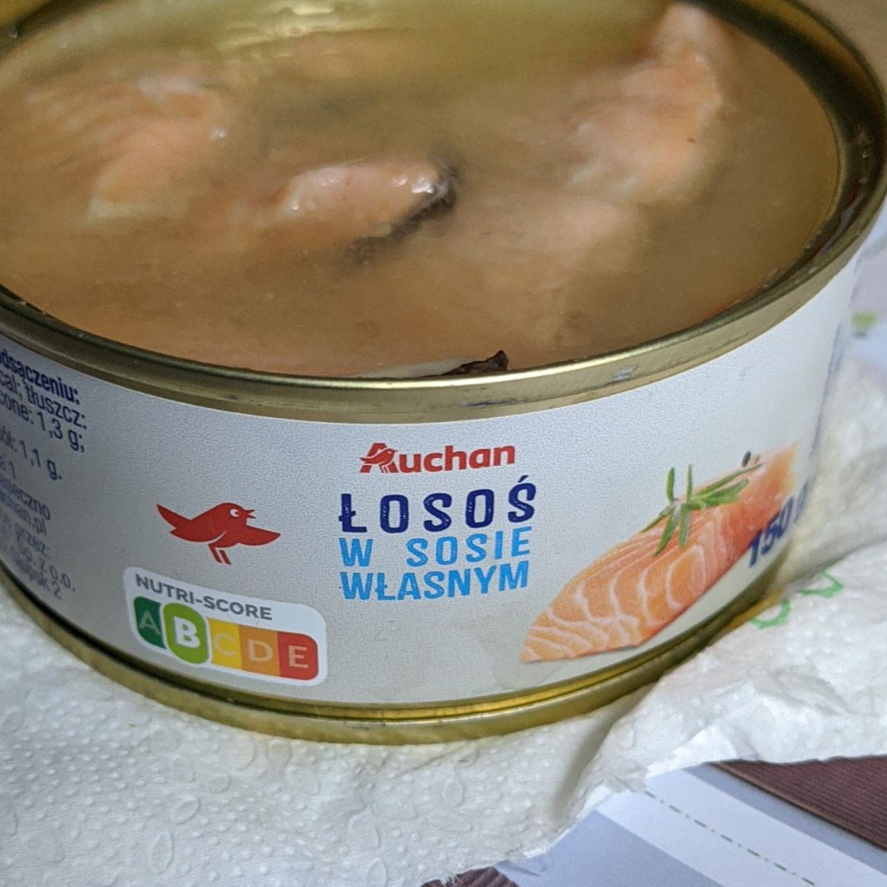 Фото - лосось консервированный в собственном соку Auchan