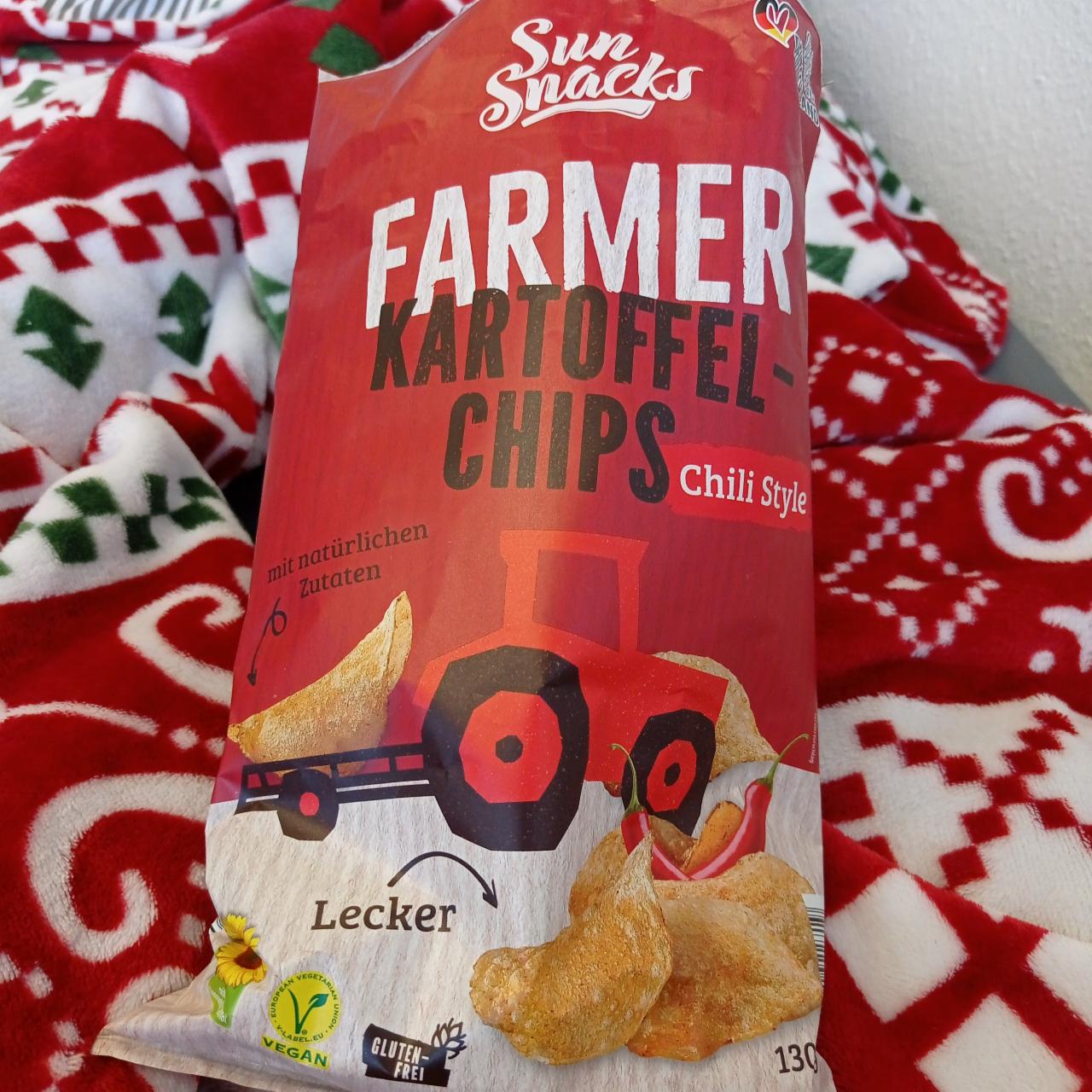 Фото - Farmer Kartoffel Chips Chili Style Sun Snacks