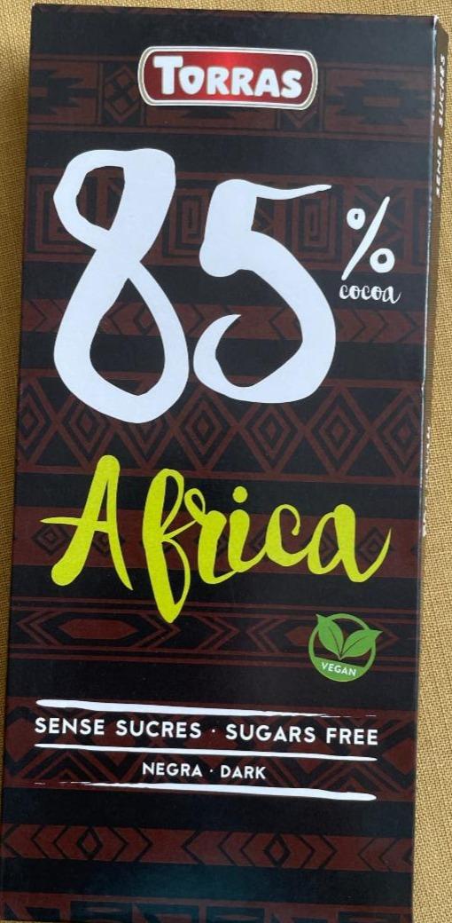 Фото - Шоколад черный 85% без сахара Africa Dark Torras
