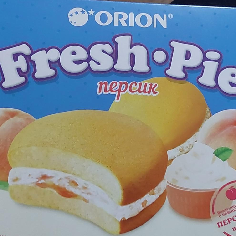 Фото - Пирожное бисквитное с персиковой начинкой Fresh Pie Orion