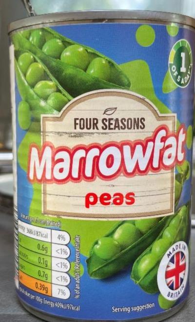 Фото - Горошек зеленый Peas Marrowfat Four Seasons