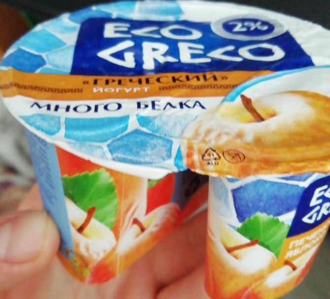 Фото - йогурт греческий печеное яблоко 2% Eco Greco