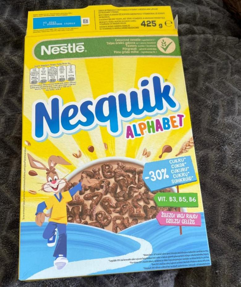 Фото - Сухой шоколадный завтрак alfabet Nesquik