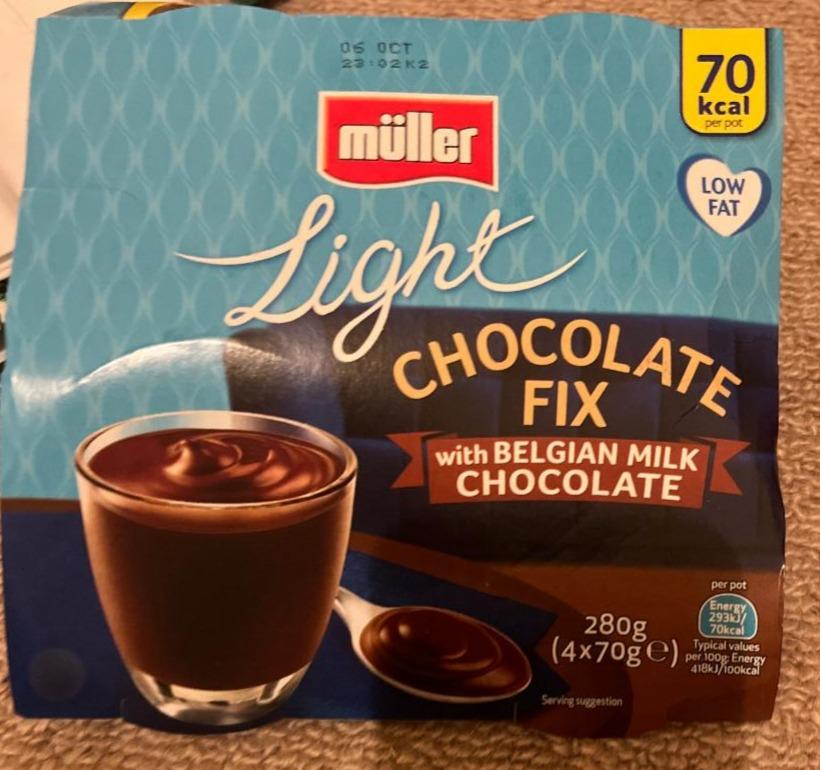Фото - Десерт с бельгийским молочным шоколадом Chocolate Fix Light Muller