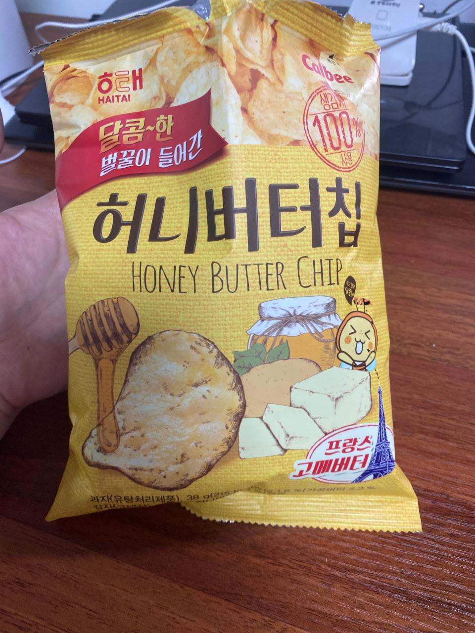 Фото - картофельные чипсы с мёдом и маслом Honey Butter Chips Haitai