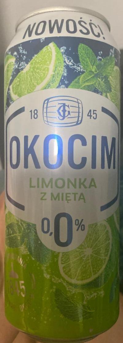 Фото - Пиво безалкогольное 0% лайм с мятой Okocim