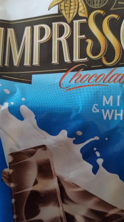 Фото - Шоколад milk&white Импрессо молочный и белый impresso