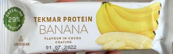 Фото - протеиновый батончик со вкусом банана Tekmar