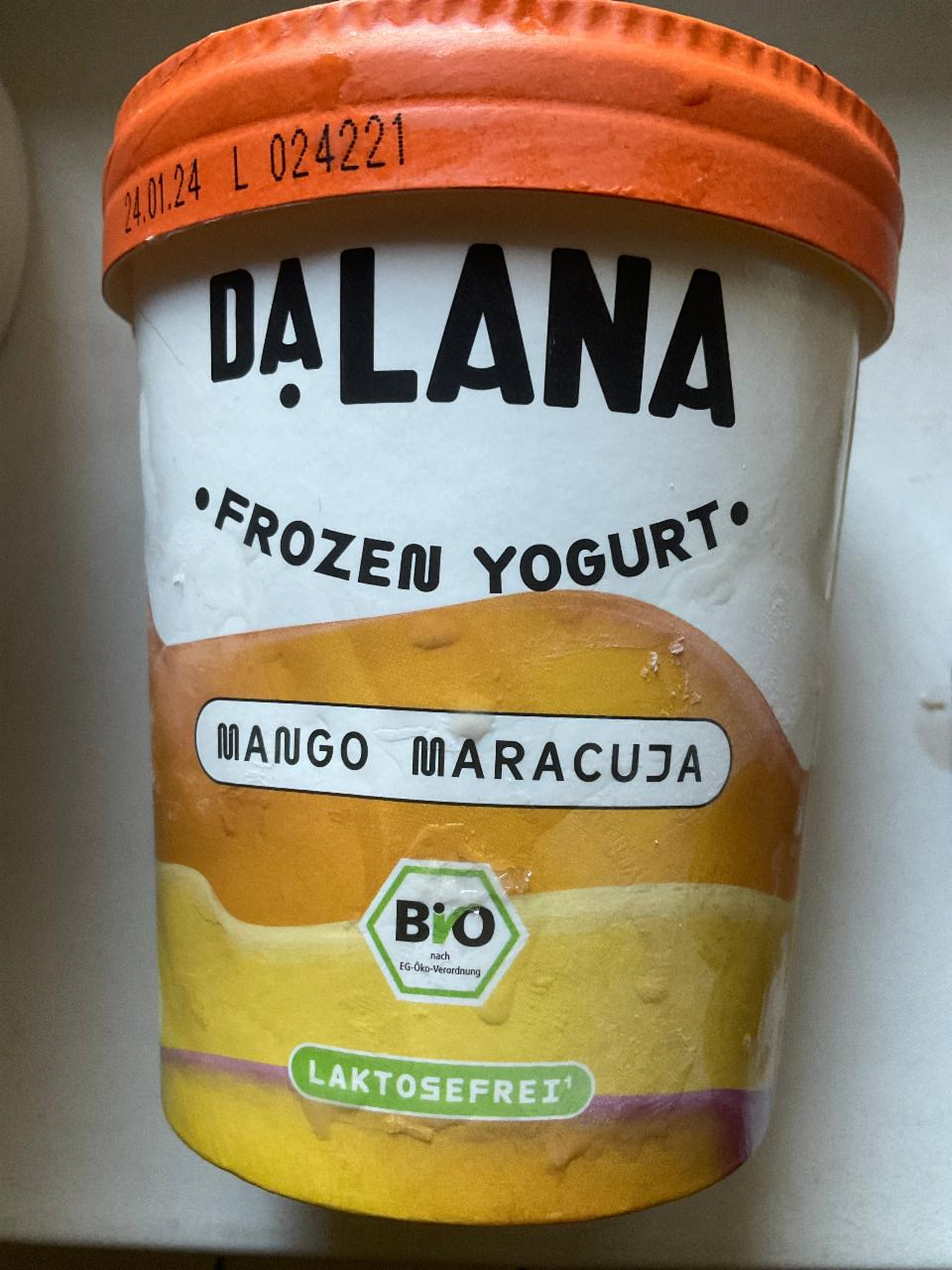 Фото - Йогурт замороженный манго-маракуйя Dalana