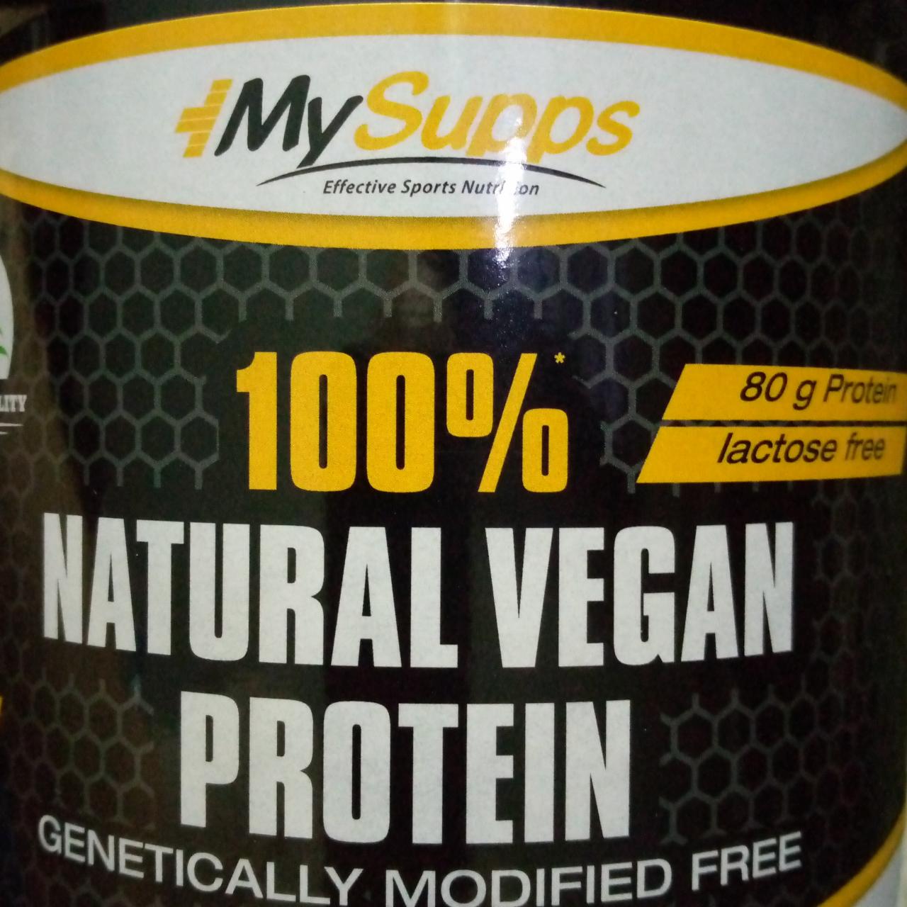 Фото - веганский протеин MySupps