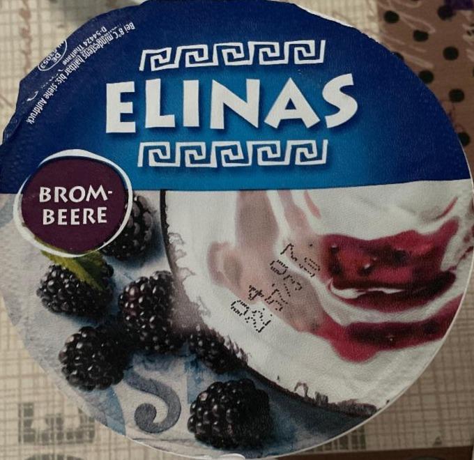 Фото - йогурт греческий ежевика Elinas