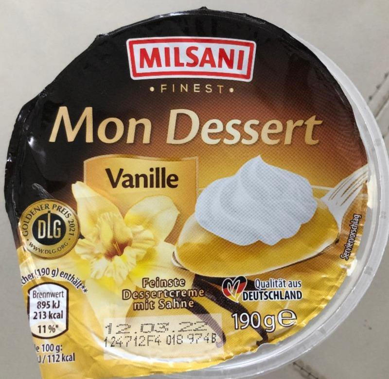 Фото - ванильный дессерт mon dessert Milsani