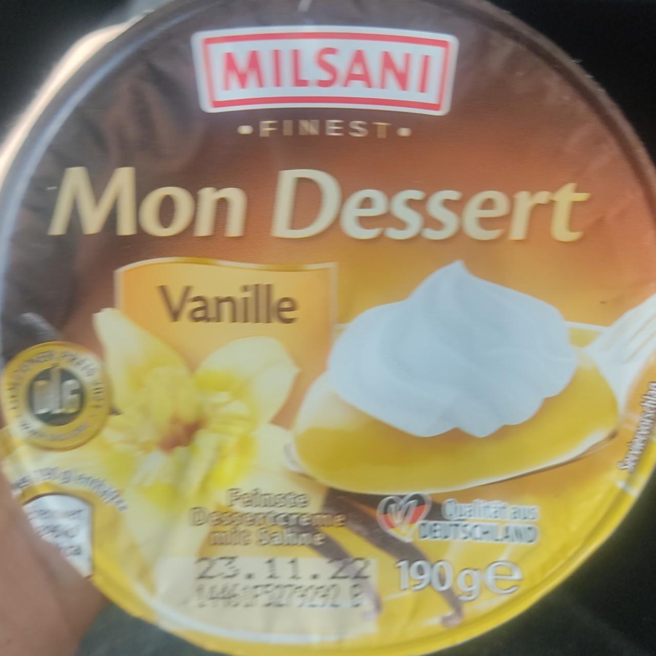 Фото - ванильный дессерт mon dessert Milsani