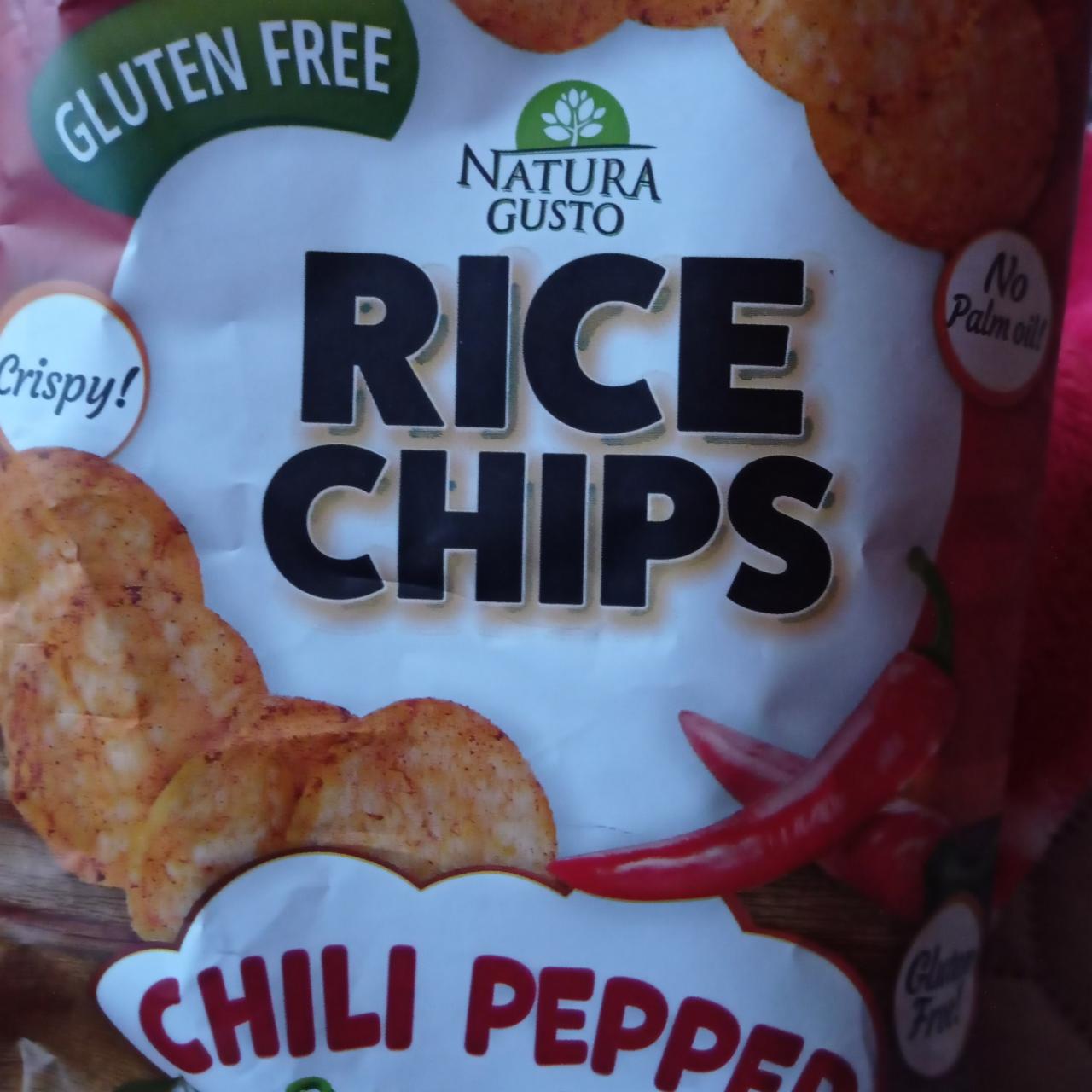 Фото - Чипсы рисовые со вкусом перца чили Rice Chips Chili Pepper Natura Gusto