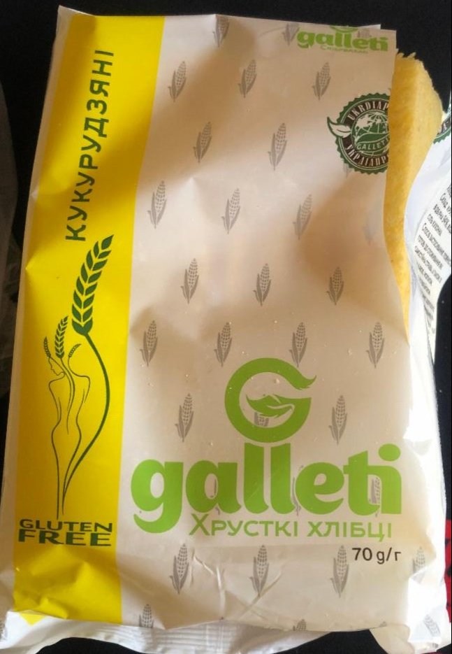 Фото - Хлебцы кукурузные Galleti