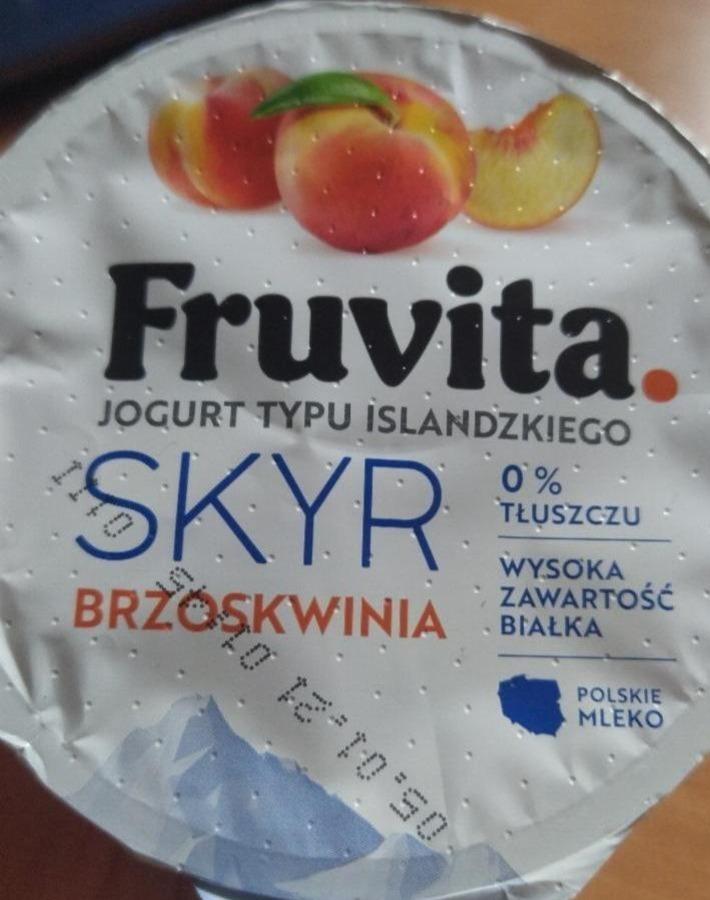 Фото - йогурт исландский Skyr Peach 0% FruVita