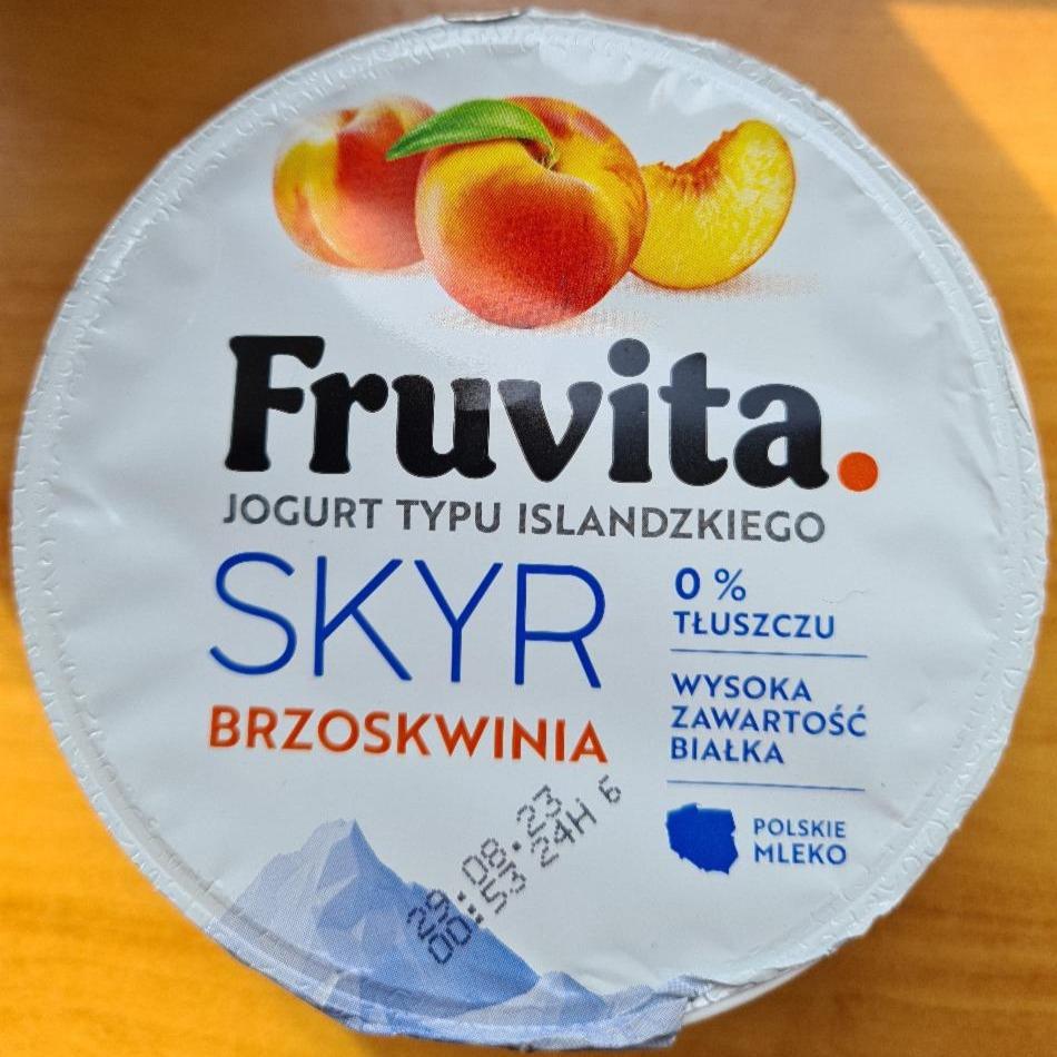 Фото - йогурт исландский Skyr Peach 0% FruVita