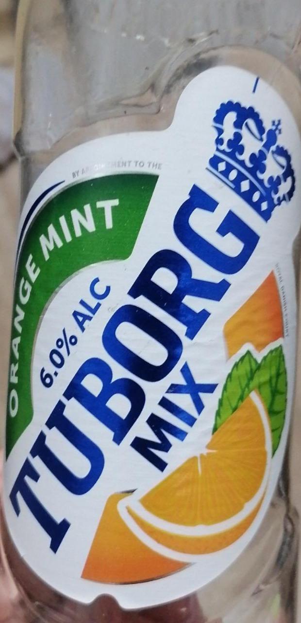 Фото - Пивной напиток Mix Orange Mint пастеризованный Tuborg