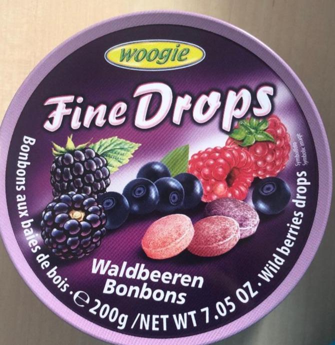 Фото - Конфеты леденцы со вкусом лесных ягод Fine Drops