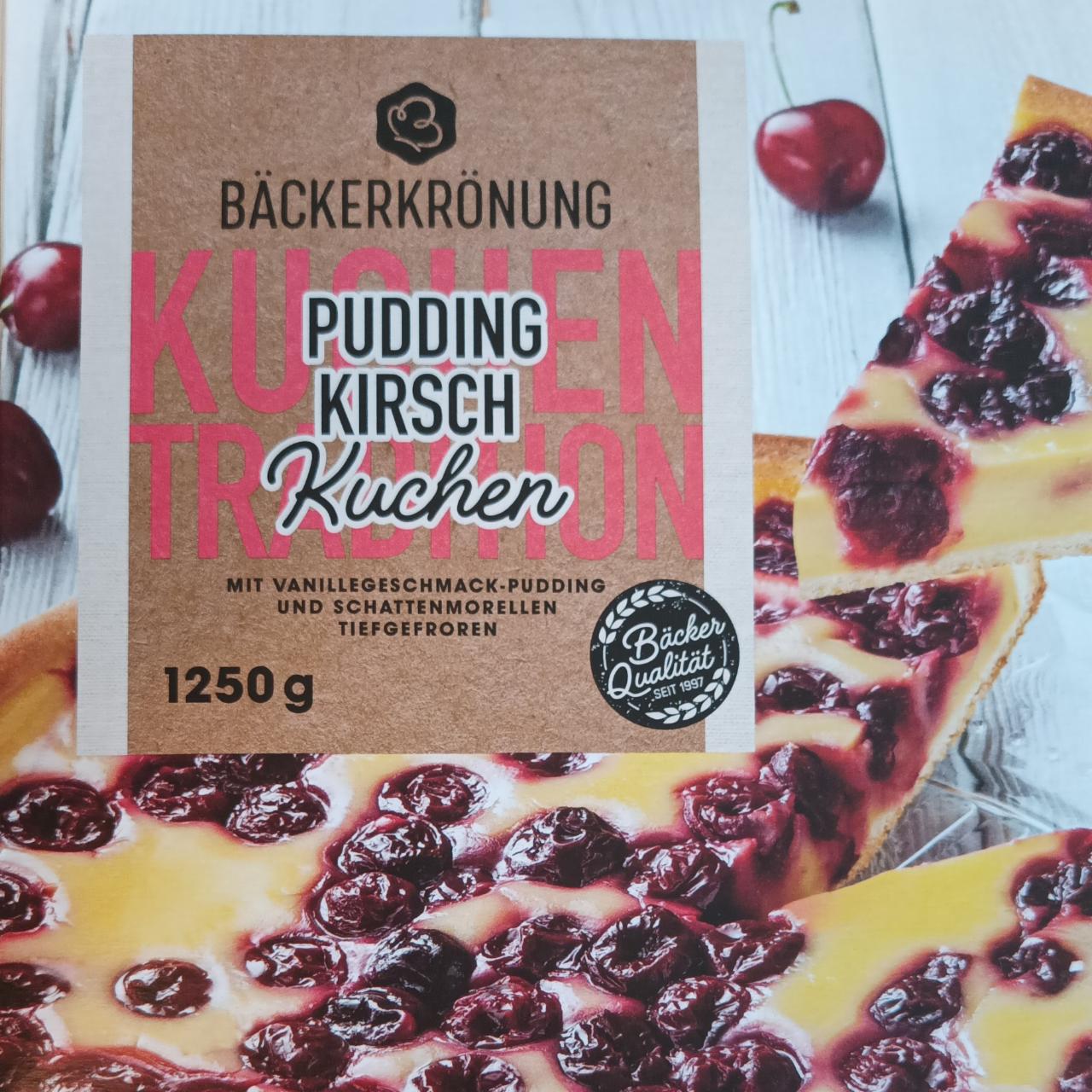 Фото - Pudding Kirsch kuchen Bäckerkrönung