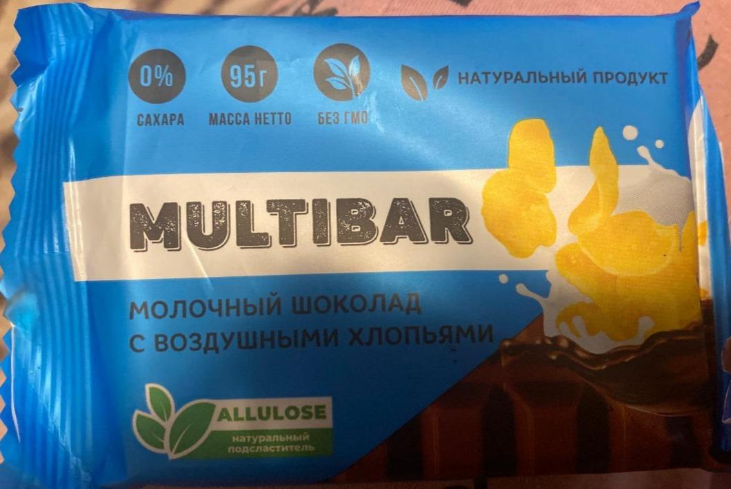 Фото - Молочный шоколад с воздушными хлопьям Multibar