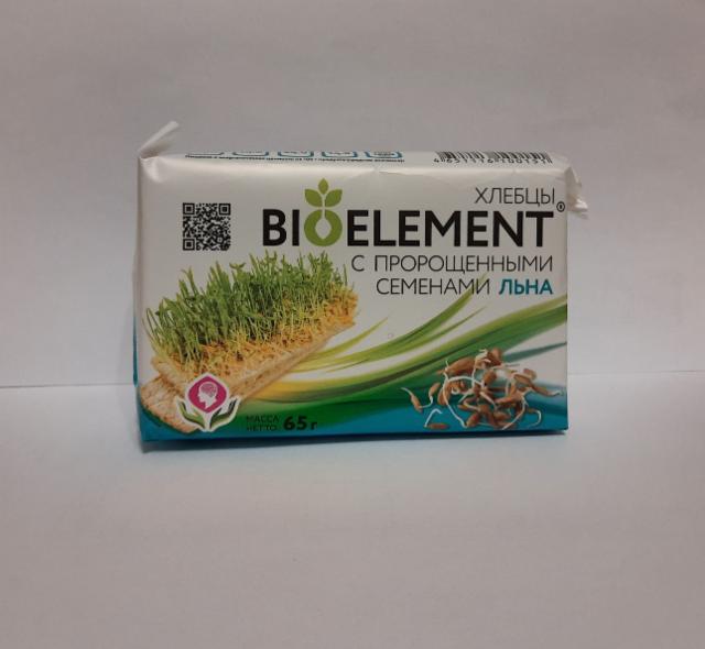 Фото - Хлебцы хрустящие с пророщенными семенами льна Bioelement Биоэлемент