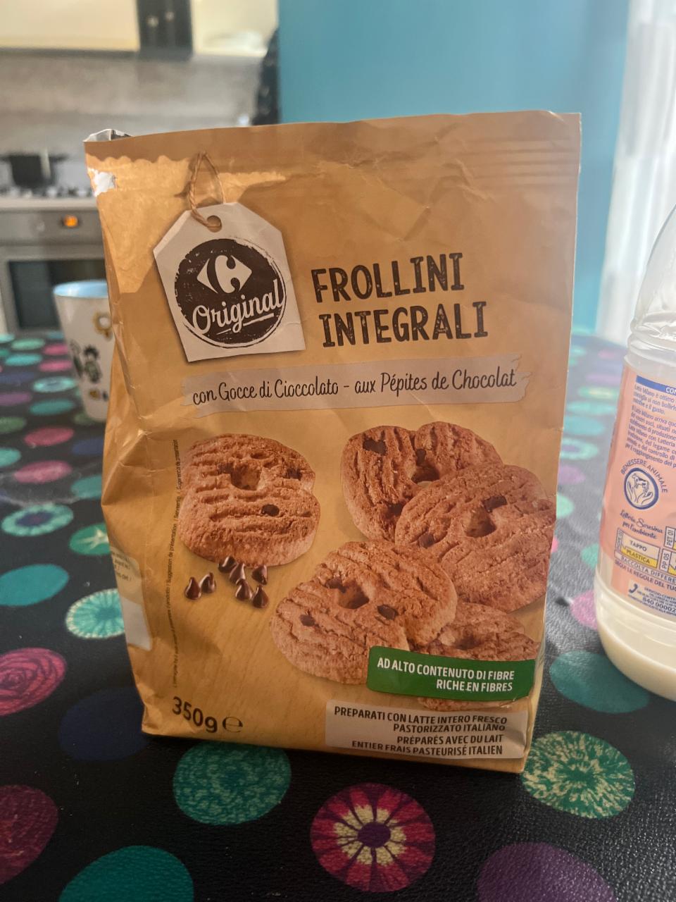 Фото - Печенье с шоколадом Frollini integrali Carrefour Original