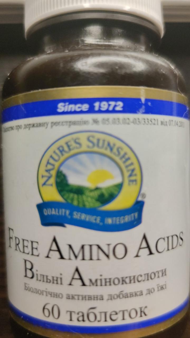 Фото - Аминокислоты Free Amino Acids Natures Sunshine