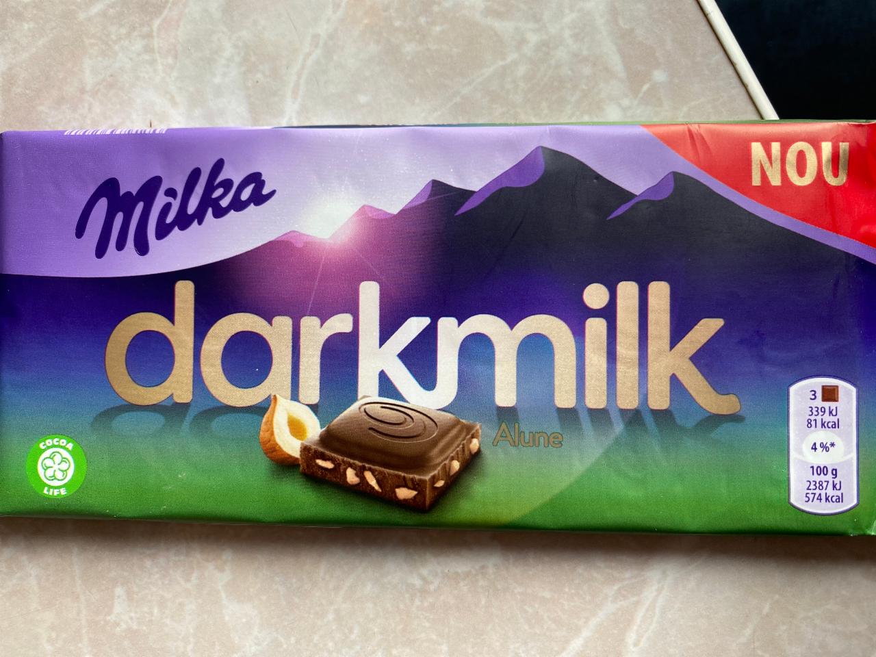 Фото - Шоколад Darkmilk Mindal Milka