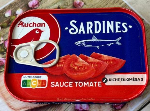 Фото - Сардины в томатном соусе Sardines Ашан Auchan