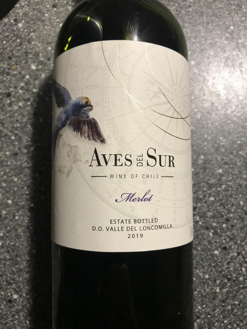 Фото - Вино красное сухое Aves Del Sur Merlot 13.1% Carta Vieja