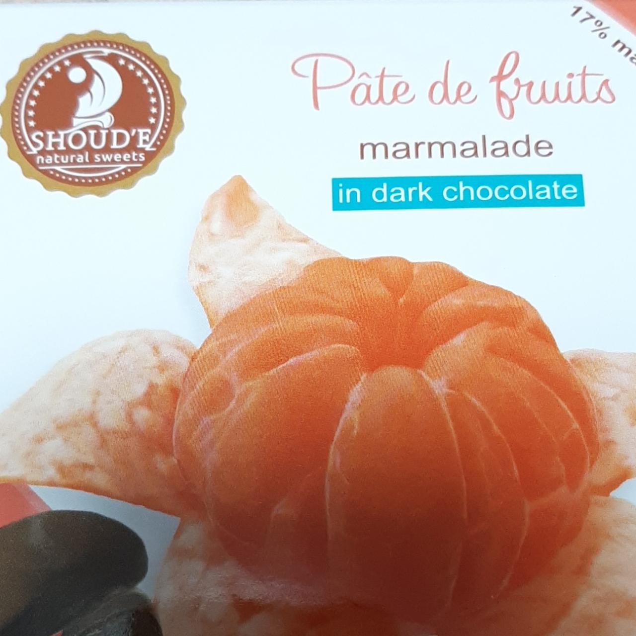 Фото - Мармелад в шоколаде Pate de fruits мандарин Shoud'e