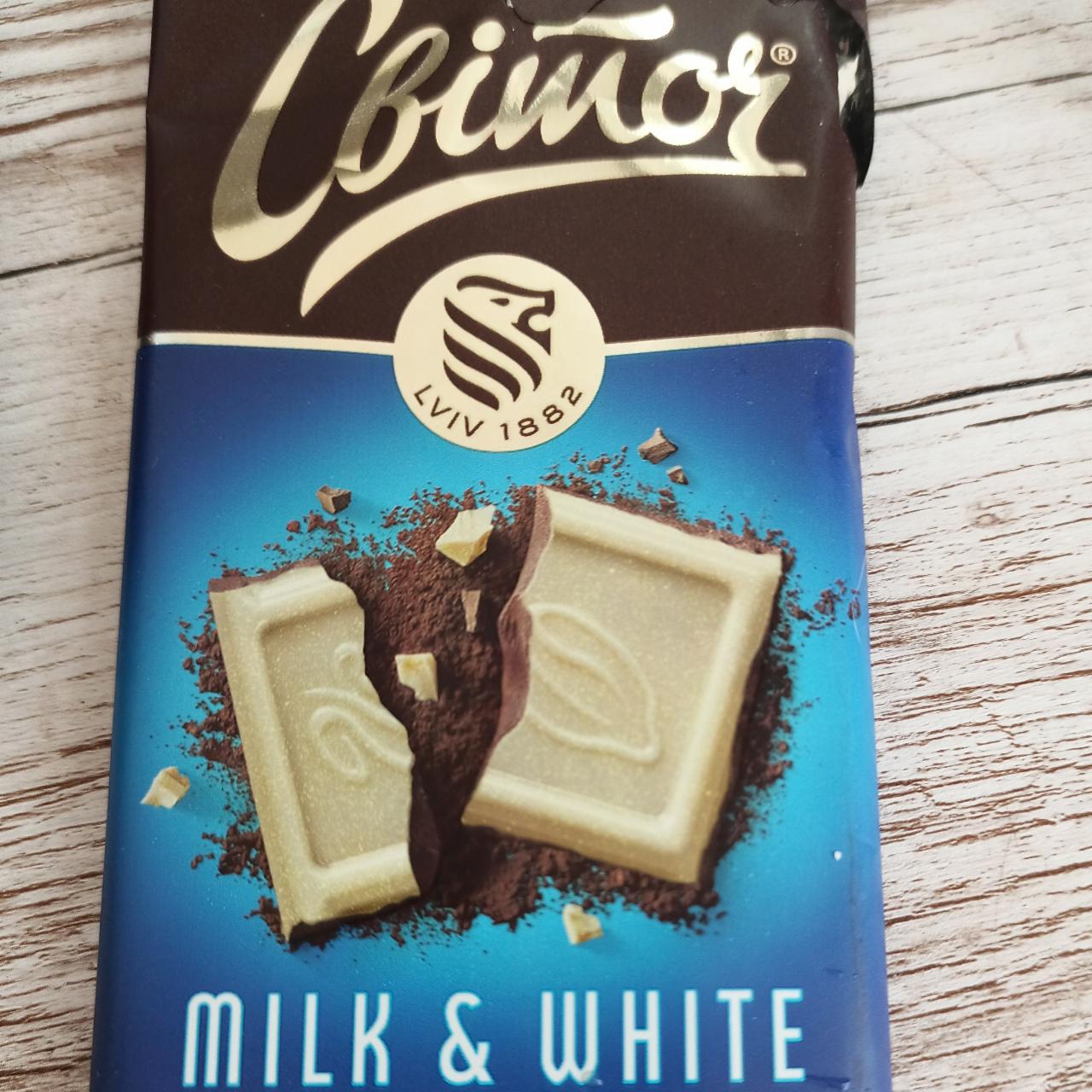 Фото - Шоколад молочный Milk and White Chocolate Свиточ