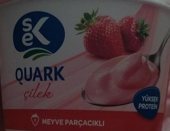 Фото - йогурт с клубникой Sek Quark