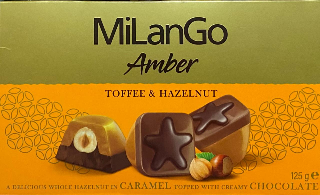 Фото - шоколадные конфеты с тоффи и фундуком Amber MiLanGo