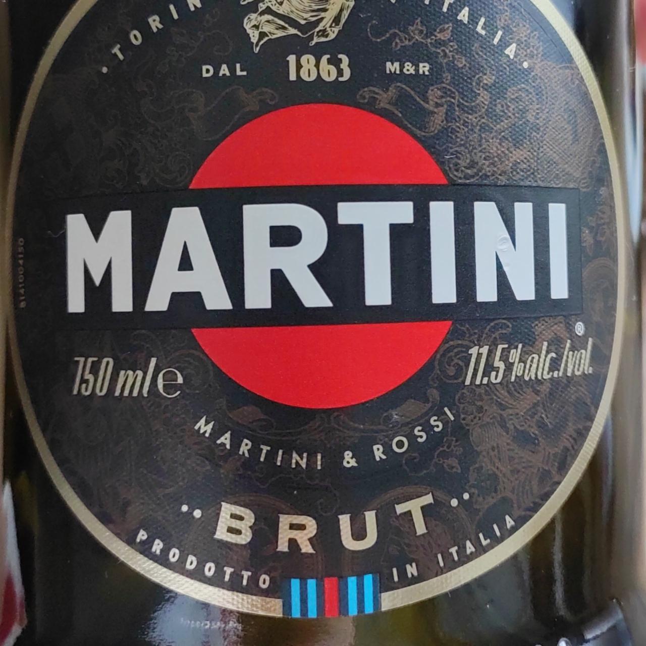Фото - Шампанское белое Брют brut Martini