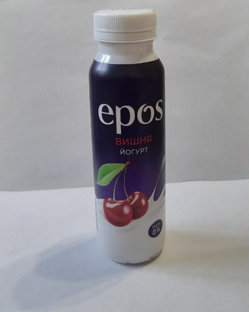 Фото - Йогурт питьевой с вишней обезжиренный Epos