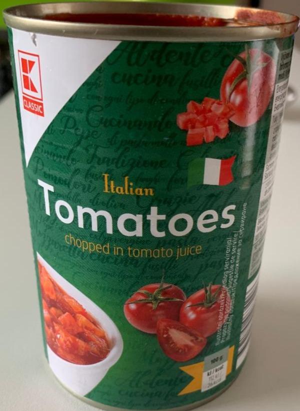 Фото - консервированные томаты в собственном соку K-Classic