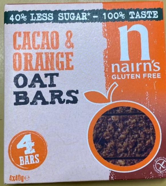Фото - овсяный батончик какао-апельсин Nairn's