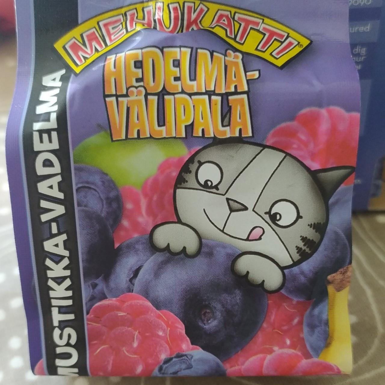 Фото - Фруктовое пюре со вкусом черники и малины hedelmä-välipala Menukatti