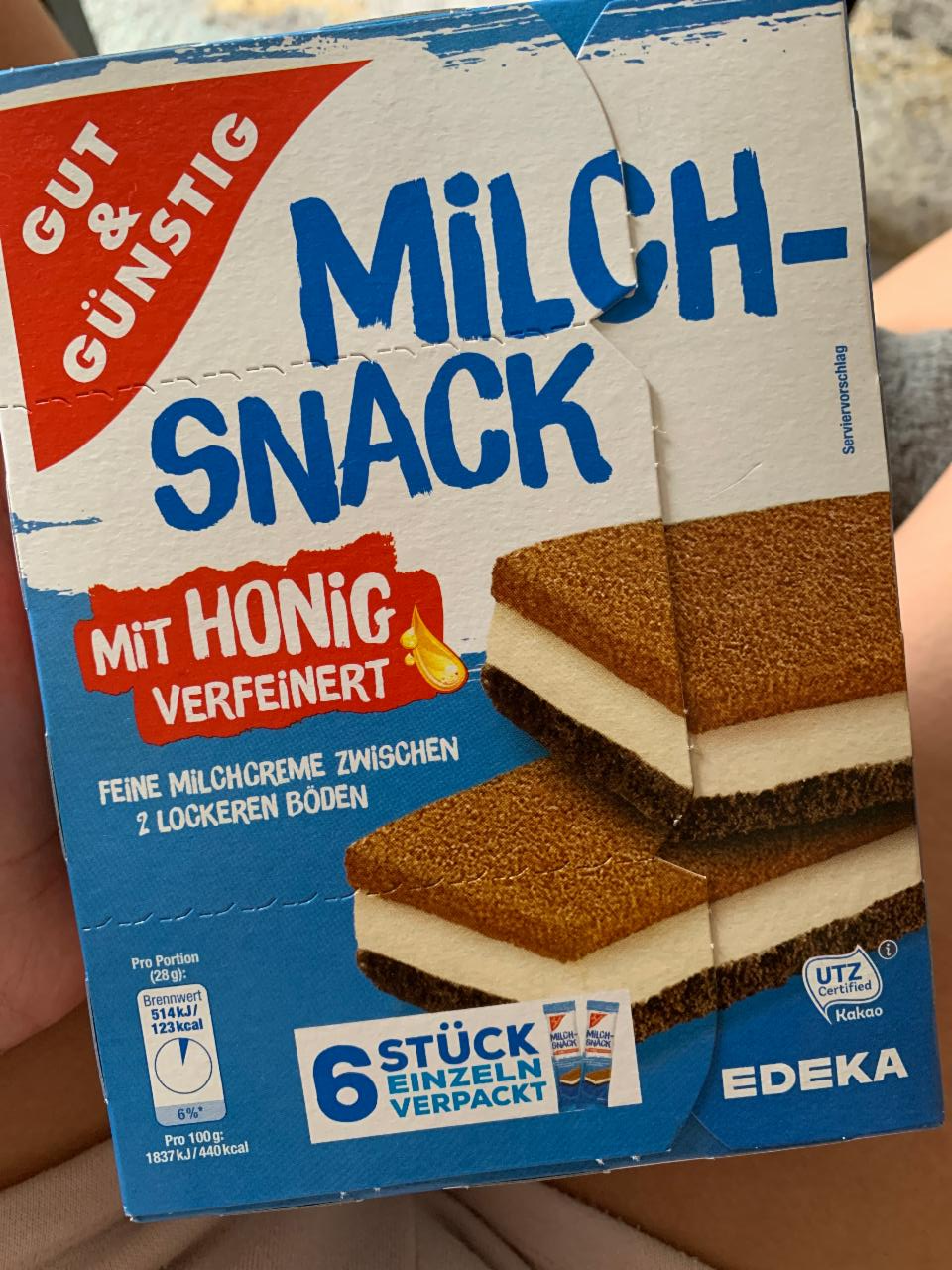 Фото - Milch-Snack mit Honig verfeinert Gut&Günstig