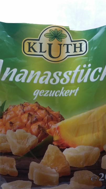Фото - ананас сушеный кусочки Ananasstűcke gezuckert Kluth