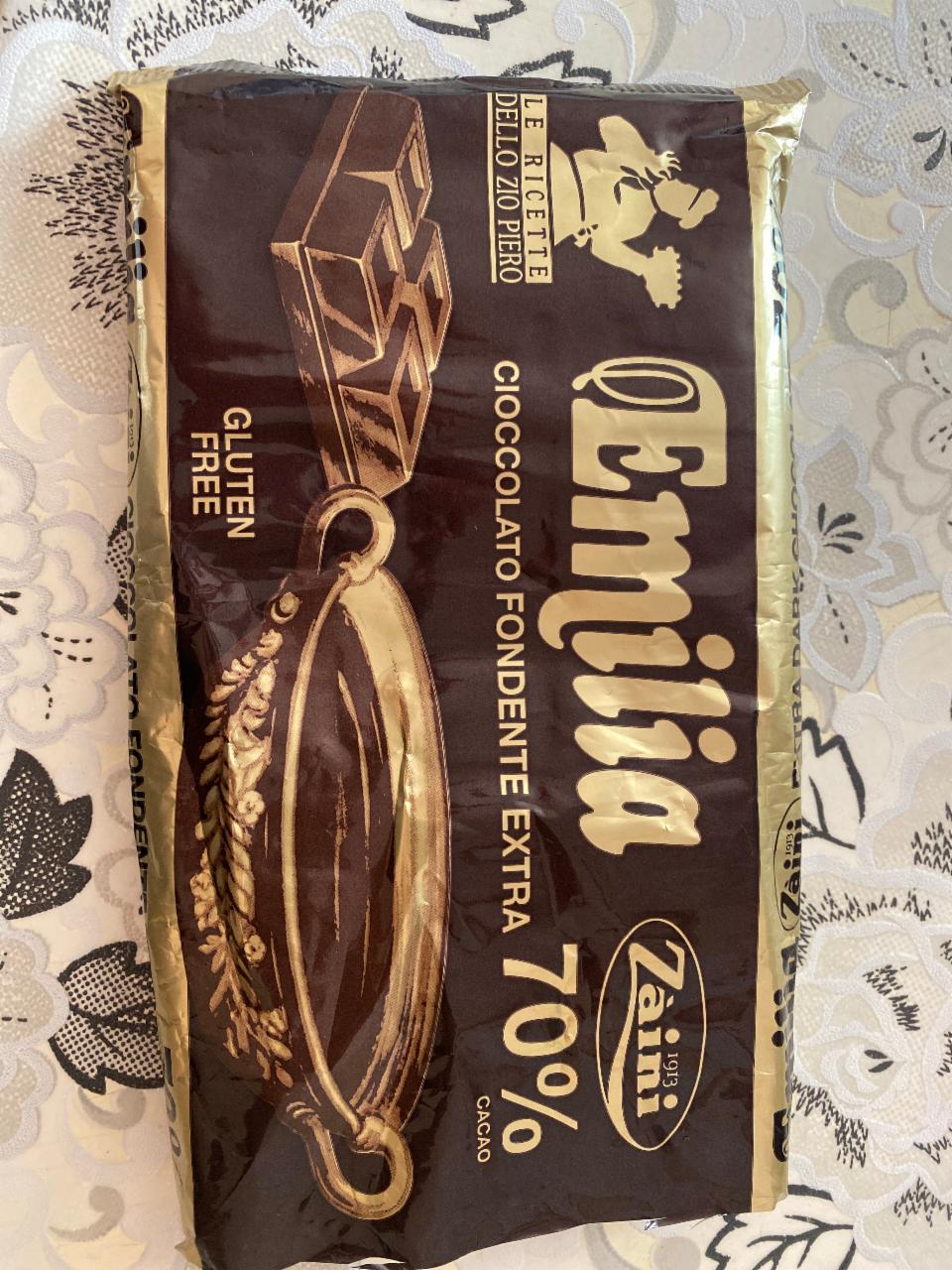 Фото - Темный шоколад Emilia Estra 70% какао Zàini