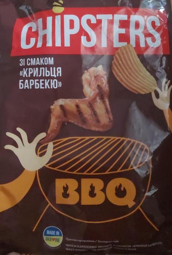 Фото - Чипсы картофельные волнистые Крылышки барбекю Chipster's