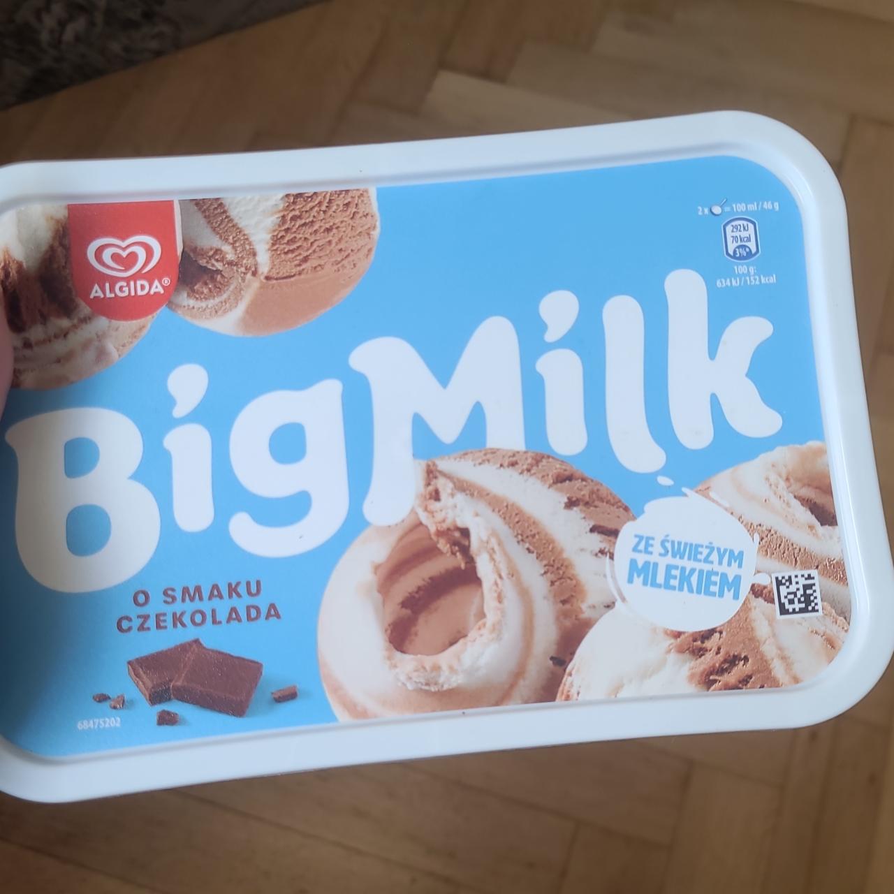 Фото - Шоколадное мороженое Big Milk o smaku czekolada lody Algida