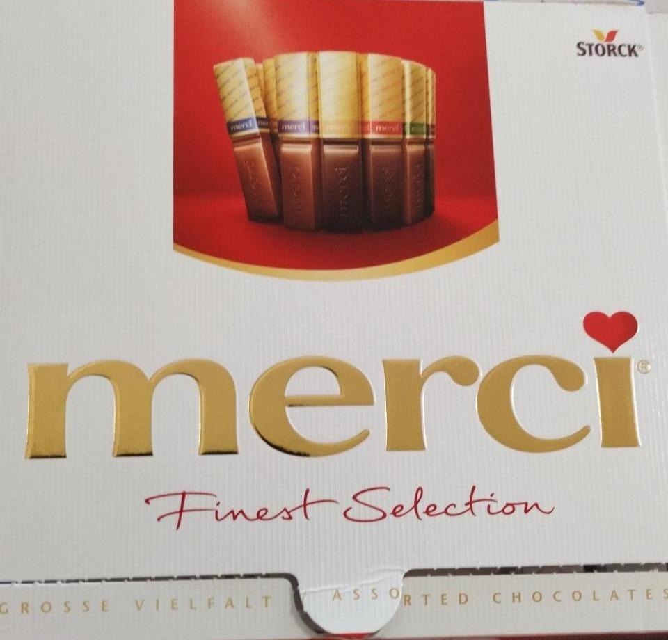 Фото - Шоколадные конфеты ассорти красная упаковка Merci